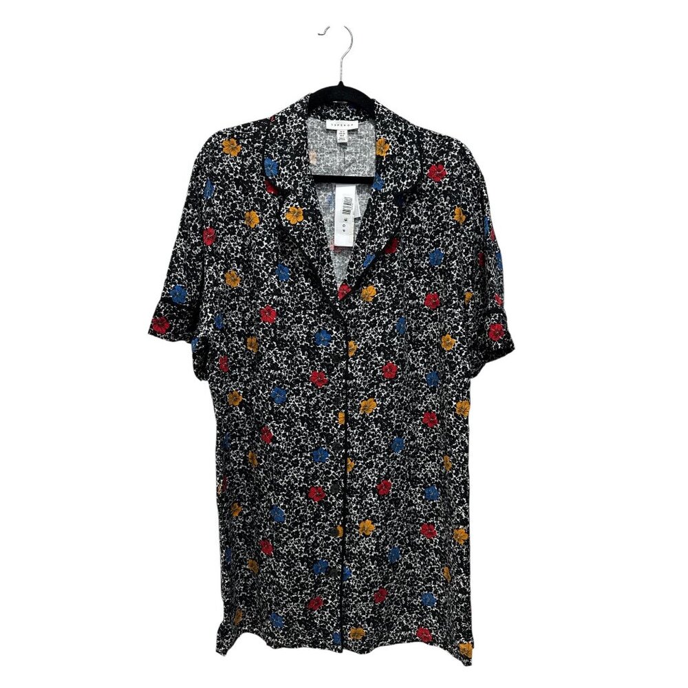 TOPSHOP Women Black PJ Shirt 8